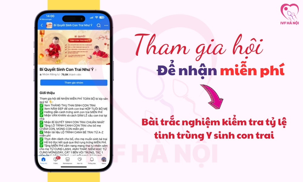 Tham gia hội để nhận Miễn Phí Bài trắc nghiệm kiểm tra tỷ lệ tinh trùng Y sinh con trai