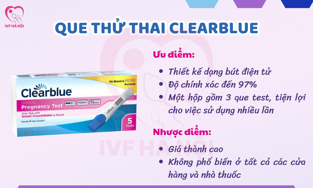Que thử thai Clearblue
