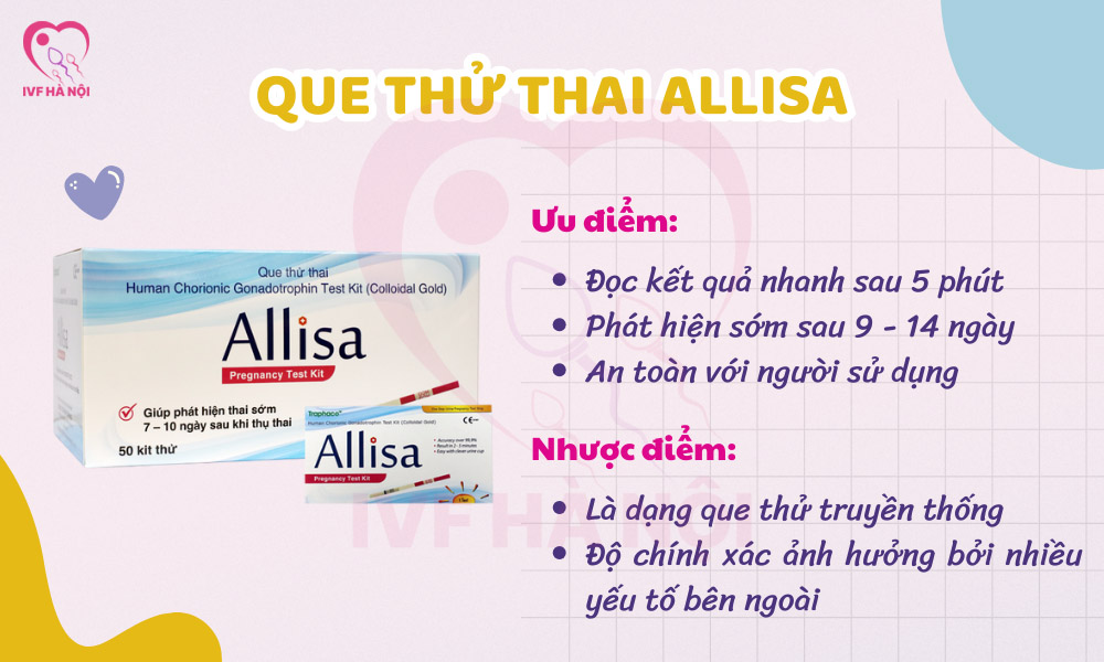 Que thử thai Allisa