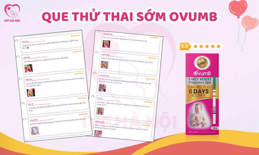 Que thử thai sớm OvumB