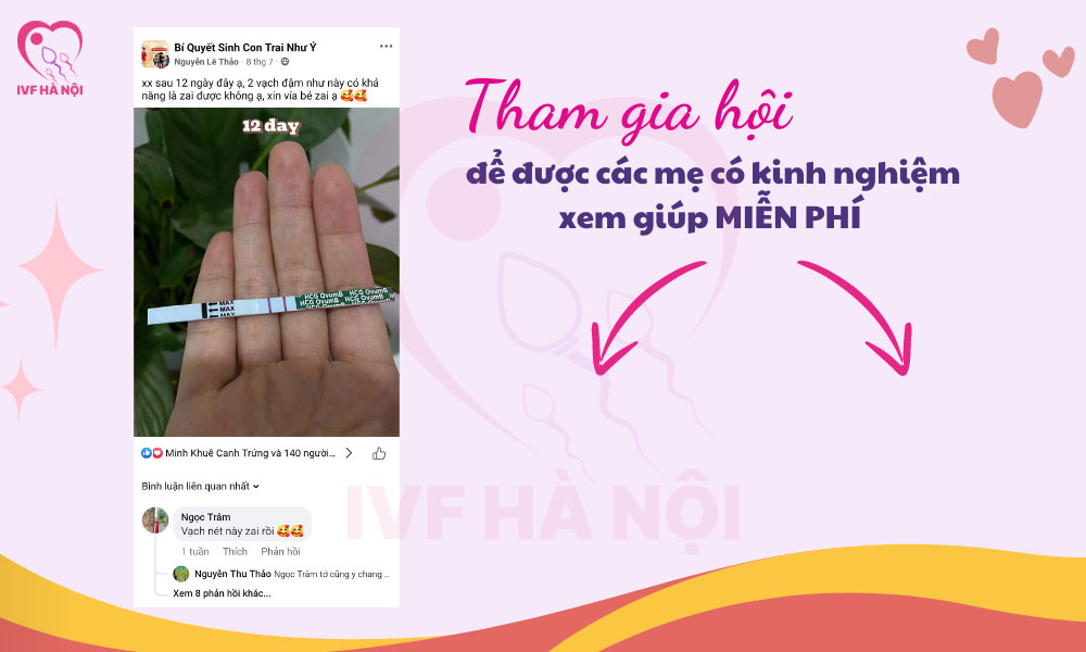 Nhìn que thử thai biết trai hay gái được không?